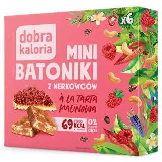 Mini Batoniki o smaku Tarty Malinowej