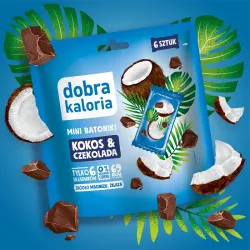 MINI BATONIKI KOKOS&CZEKOLADA 6 SZTUK