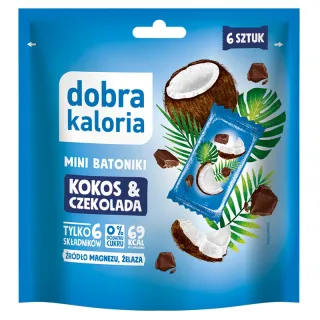 MINI BATONIKI KOKOS&CZEKOLADA 6 SZTUK