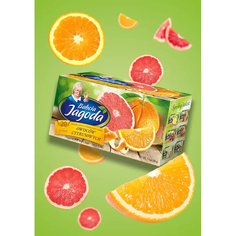 Babcia Jagoda Citrus Fruit Tea, 20 bags