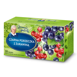 Babcia Jagoda Blackcurrant and Cranberry Fruit Tea, 20 bags