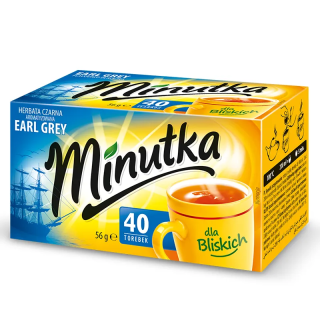 Herbata czarna Minutka Earl Grey 40 torebek