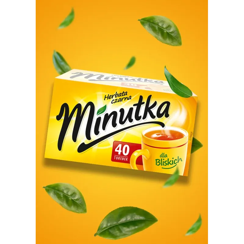Minutka black tea, 40 bags