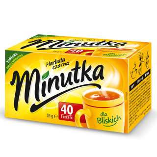 Minutka black tea, 40 bags
