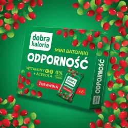 Dobra Kaloria Mini Batoniki Batony Odporność Żurawina Acerola Witaminy C+E
