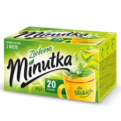 Herbata zielona Minutka z miętą 20 torebek