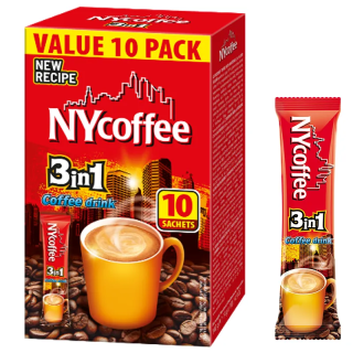 KAWA NYC 3IN1 Kawa Rozpuszczalna Smak Klasyczny 10 saszetek 3w1