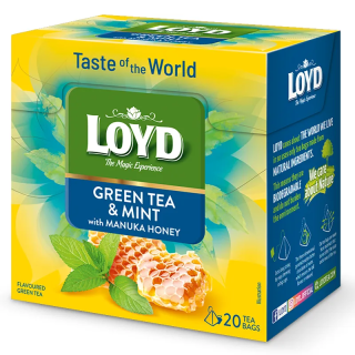 Herbata zielona Loyd Taste of The World Mięta i Miód Manuka 20 torebek