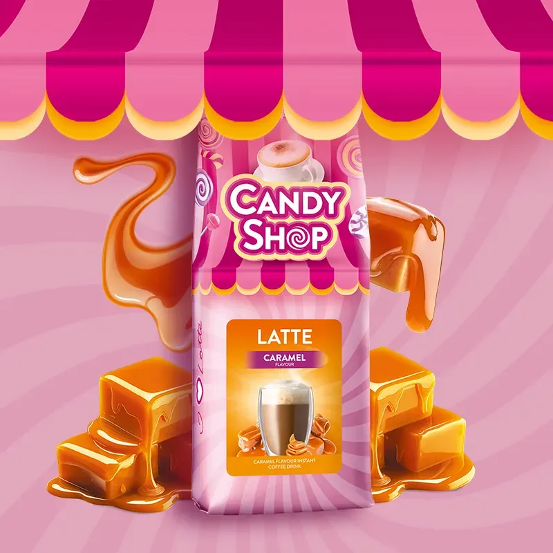 Latte Candy Shop o smaku Karmelowym 400 g