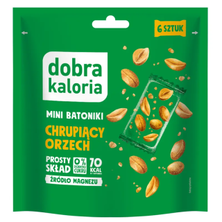 MINI BATONIKI CHRUPIĄCY ORZECH 6 SZTUK