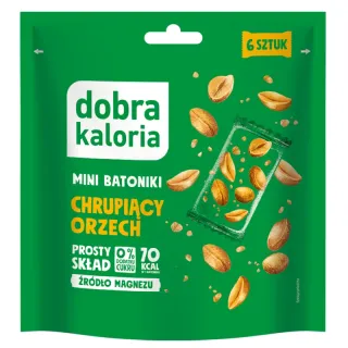 MINI BATONIKI CHRUPIĄCY ORZECH 6 SZTUK