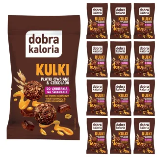 Dobra Kaloria Zestaw Kulek Śniadaniowych Gorzka czekolada 12 sztuk