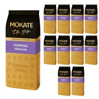 TOPPING Mleczny ZABIELACZ w proszku do kawy ŚMIETANA ŚMIETANKA MOKATE TO GO VENDING 750g 10 sztuk