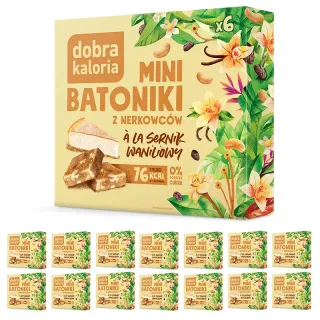 Dobra Kaloria Zestaw Mini Batoników Sernik Waniliowy 14 sztuk