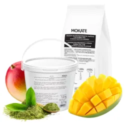 Mokate Bubble Tea Matcha Mango Kulki Zestaw Napój Owocowy 20 porcji