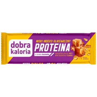 Baton proteinowy IG z MCT Karmel Dobra Kaloria 45 g