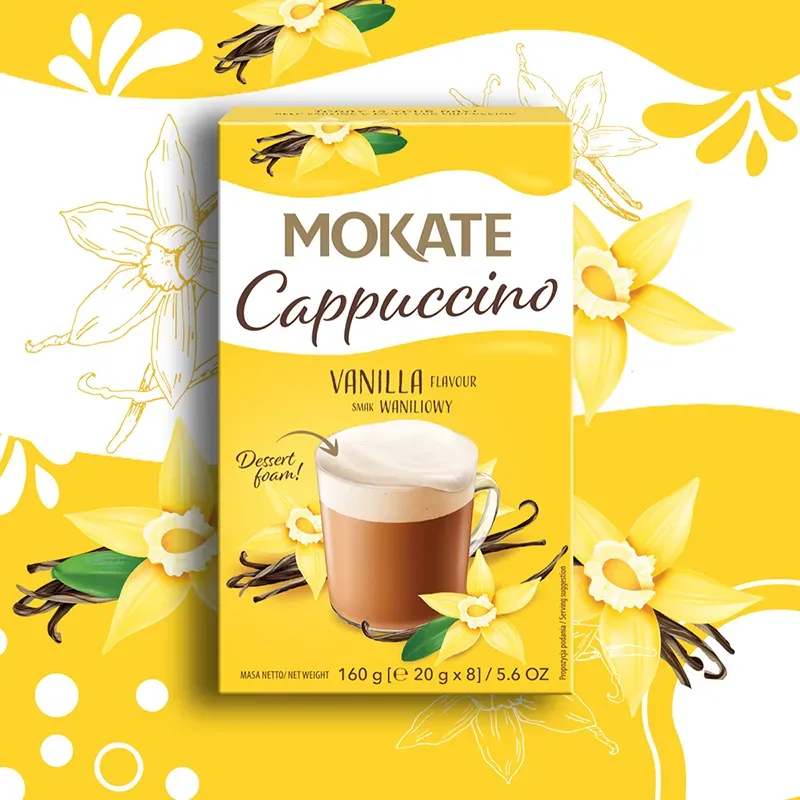 Cappuccino Mokate o smaku Waniliowym 160 g Kartonik