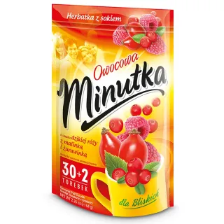 Minutka fruit tea with rosehip, blackberry and cranberry – 32 tea bags