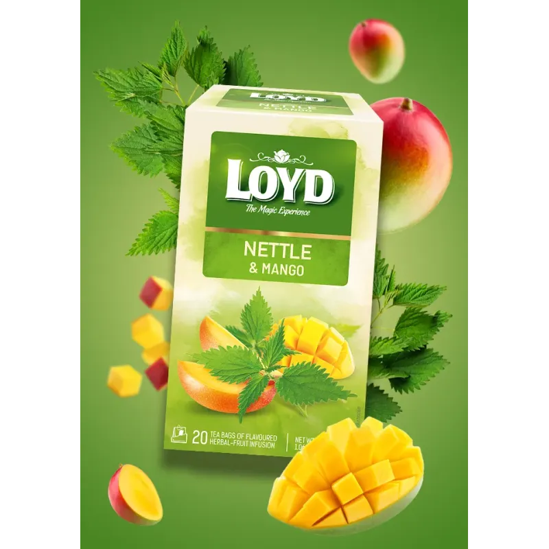 Loyd Mango-flavoured Nettle Fruit and Herbal Tea, 20 bags