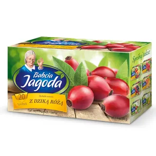 Herbatka owocowa Babcia Jagoda Dzika róża 20 torebek