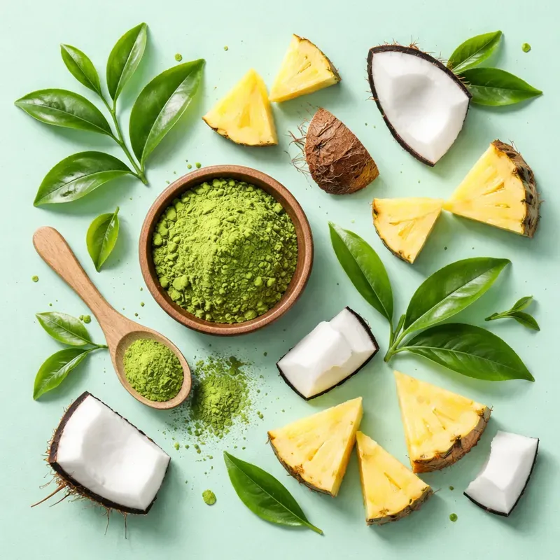 Loyd Taste of The World Green Tea with Coconut and Pineapple Flavour and Matcha Green Tea – 20 Tea Bags