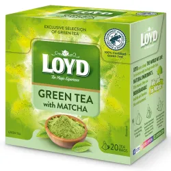 Zielona Herbata Ekspresowa Loyd z Matcha Green Tea Loyd 20 x 1.5g
