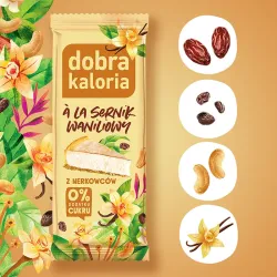 Baton z nerkowców o smaku Sernika Waniliowego 35g