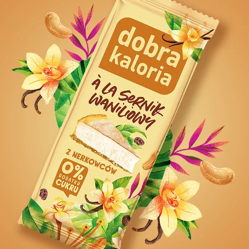 Baton z nerkowców o smaku Sernika Waniliowego 35g