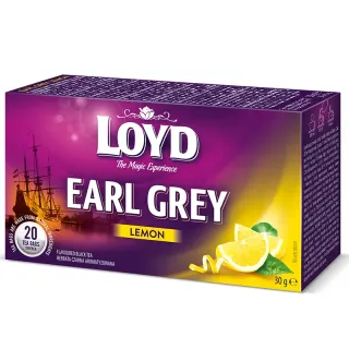Herbata czarna Loyd Earl Grey Cytrynowa 20 torebek