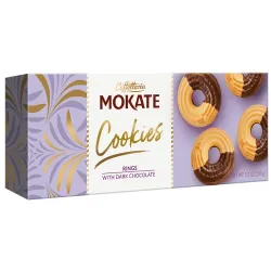 Mokate Cookies rings with dark chocolate 150 g