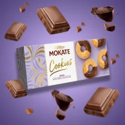 Mokate Cookies ringi z ciemną czekoladą 150 g