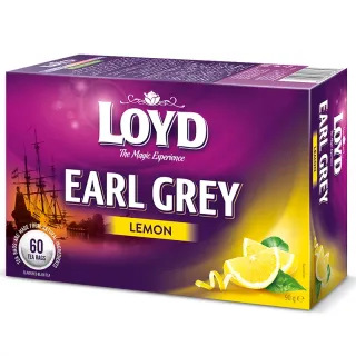 Herbata czarna Loyd Earl Grey Cytrynowa 60 torebek