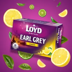 Loyd Earl Grey Lemon Black Tea, 60 bags