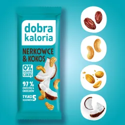 Baton Owocowy Nerkowce i Kokos
