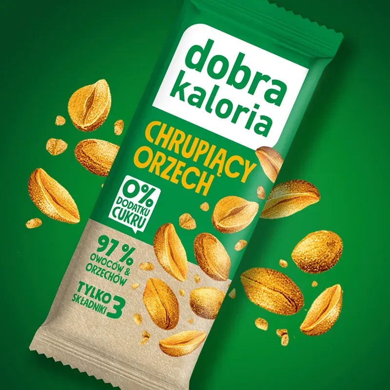 Baton Owocowy Chrupiący Orzech