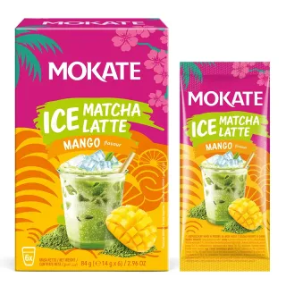 Ice Matcha Latte Mango Mokate napój matcha 6 saszetek
