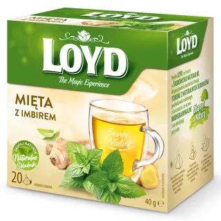 Loyd Mint and Ginger Herbal Tea, 20 bags