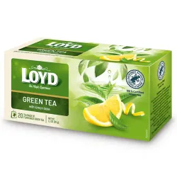 Loyd Lemon-Flavoured Green Tea, 20 bags