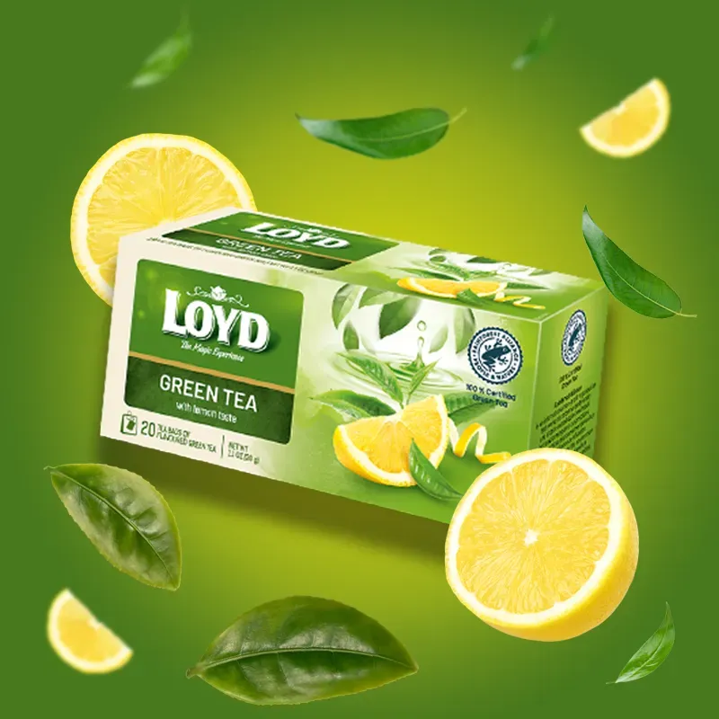 Loyd Lemon-Flavoured Green Tea, 20 bags