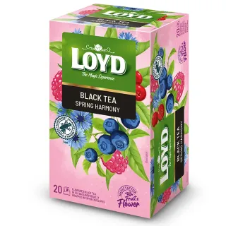 HERBATA CZARNA AROMATYZOWANA SPRING HARMONY 20 SASZETEK