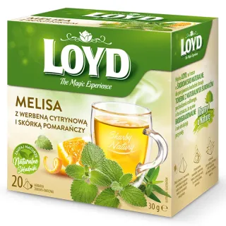Loyd Lemon Balm Herbal Tea with Lemon Verbena and Orange Peel – 20 tea bags
