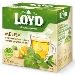 Loyd Lemon Balm Herbal Tea with Lemon Verbena and Orange Peel – 20 tea bags