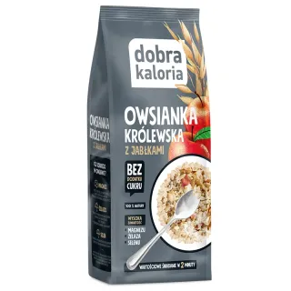Owsianka królewska z jabłkami
