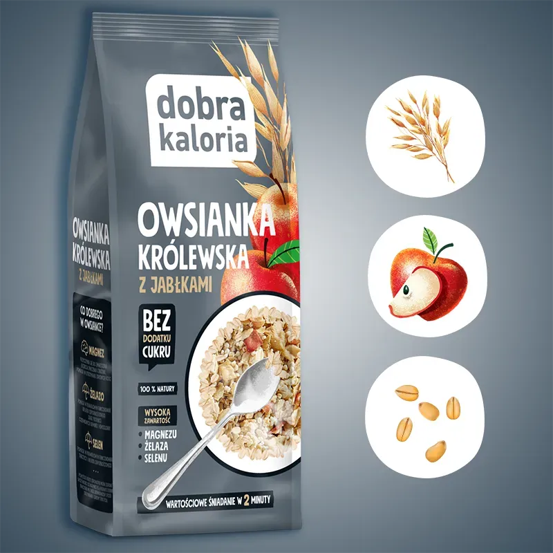 Royal porridge with apples