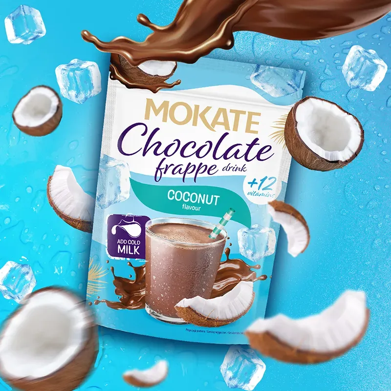 Mokate Chocolate Frappe Drink Kokos
