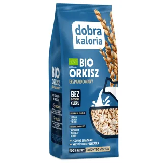 Organic puffed spelt