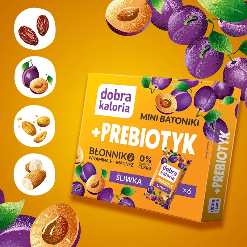 MINI BATONIKI DOBRA KALORIA PREBIOTYK 102G