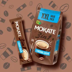 Mokate 3-in-1 Instant Brown Sugar Coffee Mix, 24 sachets