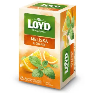 Loyd Lemon Balm Orange-Flavoured Fruit and Herbal Tea, 20 bags