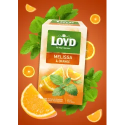 Loyd Lemon Balm Orange-Flavoured Fruit and Herbal Tea, 20 bags